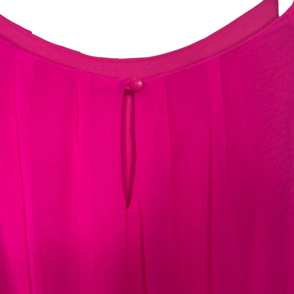 TACERA | NWOT Women's Fuchsia Lined Spaghetti Strap Maxi Dress | Size L - Picture 8 of 13